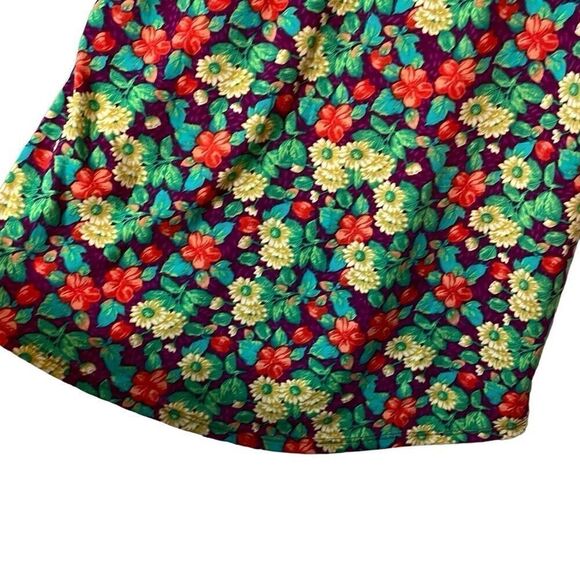 LuLaRoe Randy baseball style print and solid raglan sleeve top L - Picture 6 of 8